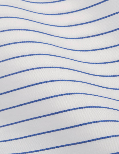 Chemise classique rayée bleue