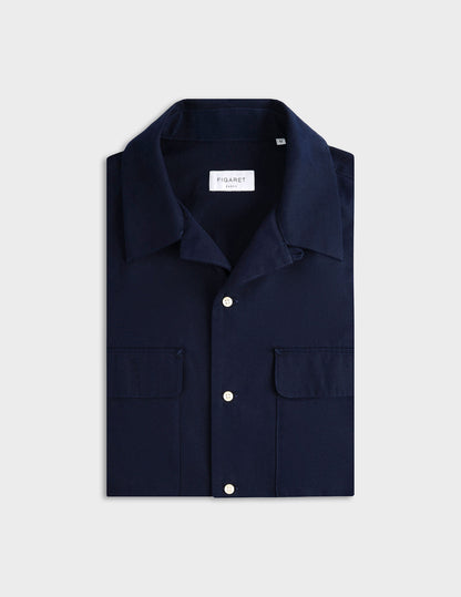 Chemise Ivano bleu marine