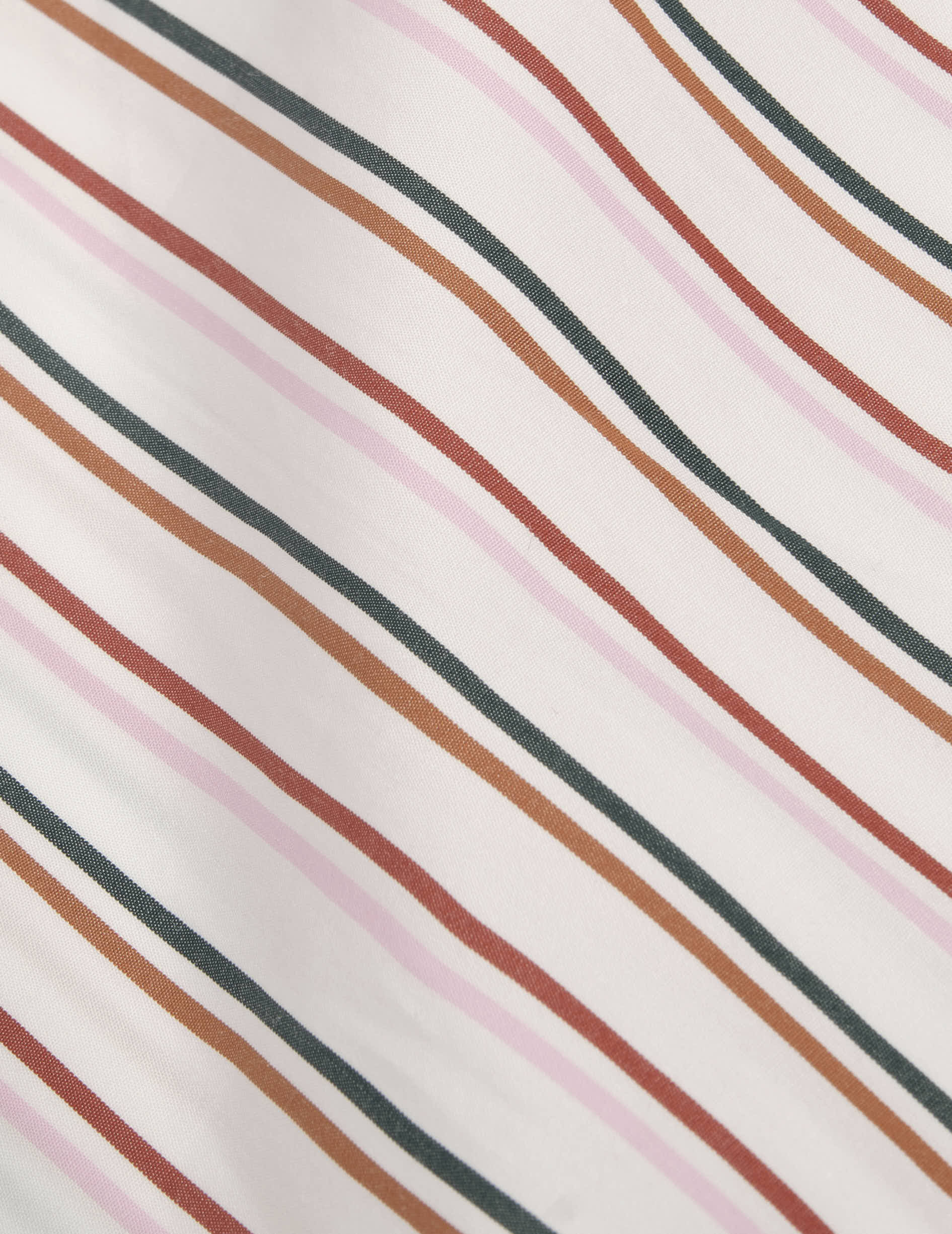 Semi-fitted pink striped shirt - Poplin - Prodigious Collar