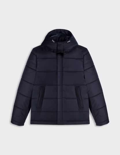 Doudoune Isola en toile de laine marine