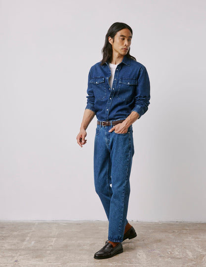 Jean Florentin en denim bleu