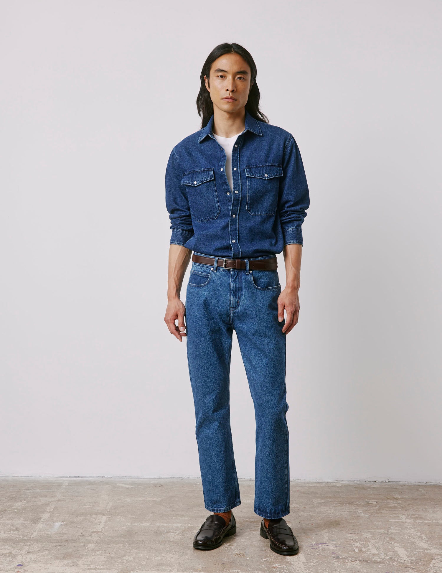 Jean Florentin en denim bleu
