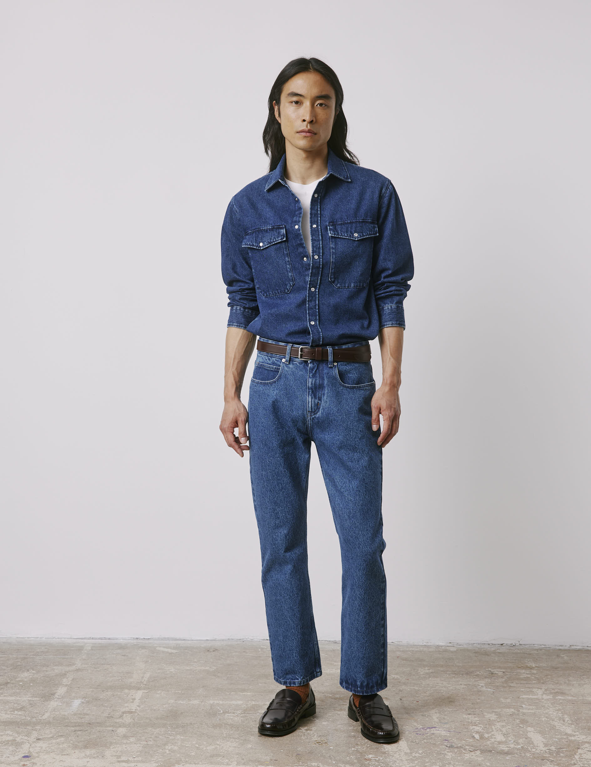 Jean Florentin en denim bleu