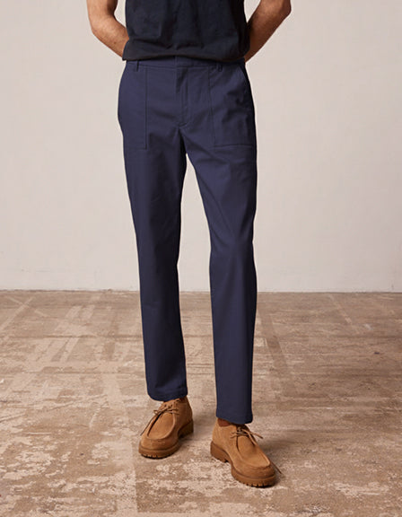 Ignacio navy canvas cotton pants