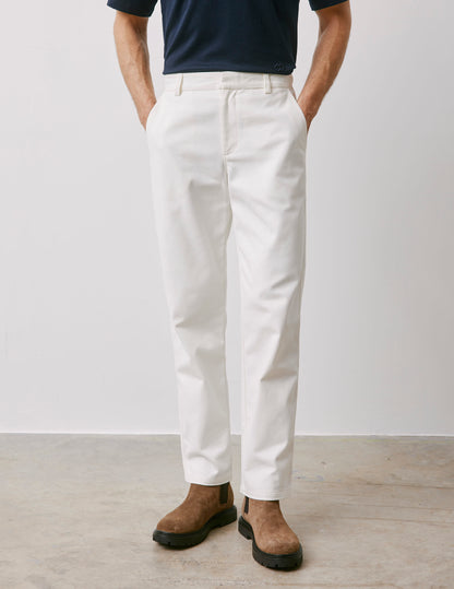 Pantalon Marco en canvas de coton écru