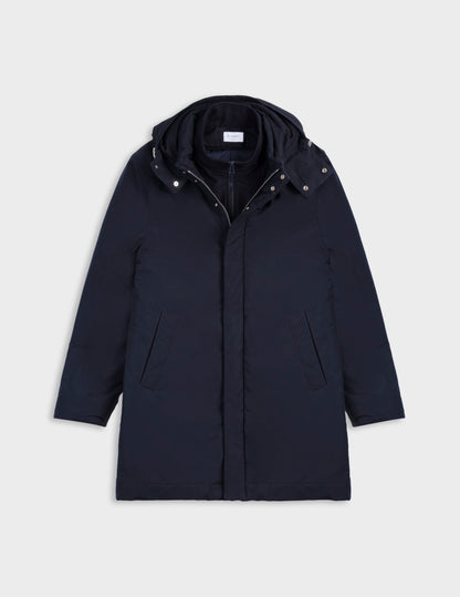 Iliame navy technical fabric parka