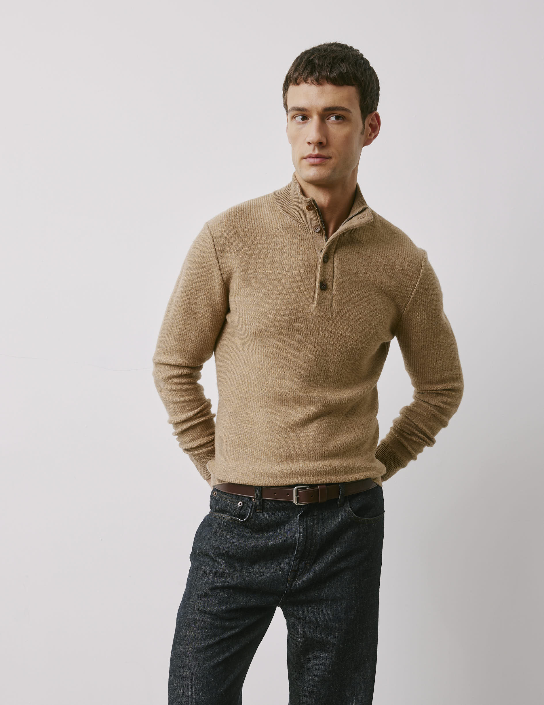 Chris beige wool sweater