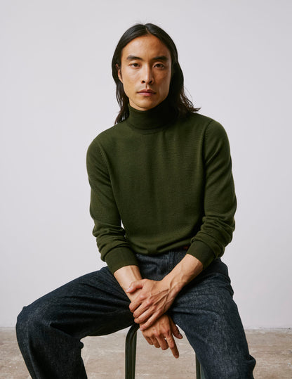 Pull Giovani en laine kaki