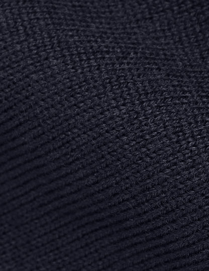 Pull Ilian en laine mérinos marine