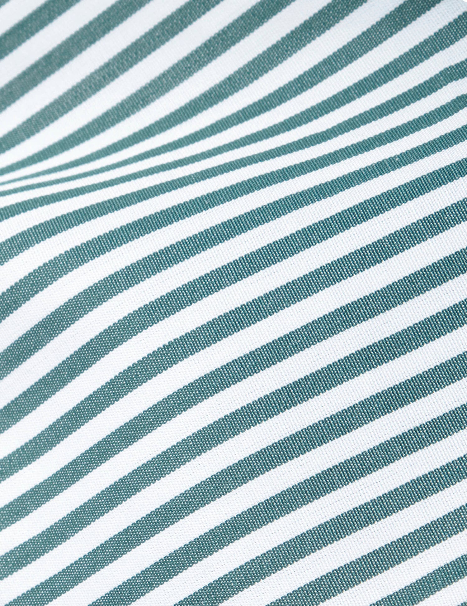 Pyjama Louis en popeline rayée verte