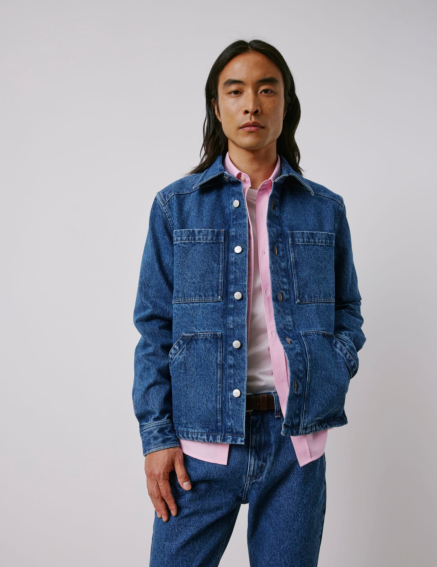 Surchemise Malcolm en denim bleu