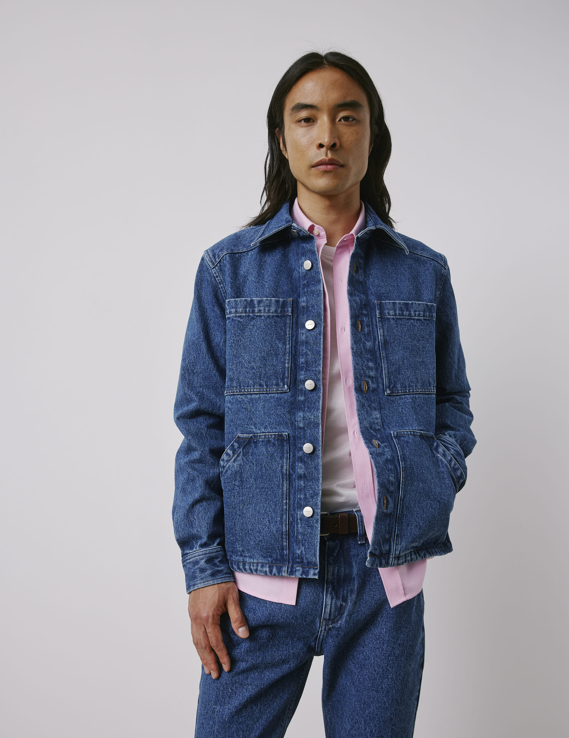 Surchemise Malcolm en denim bleu