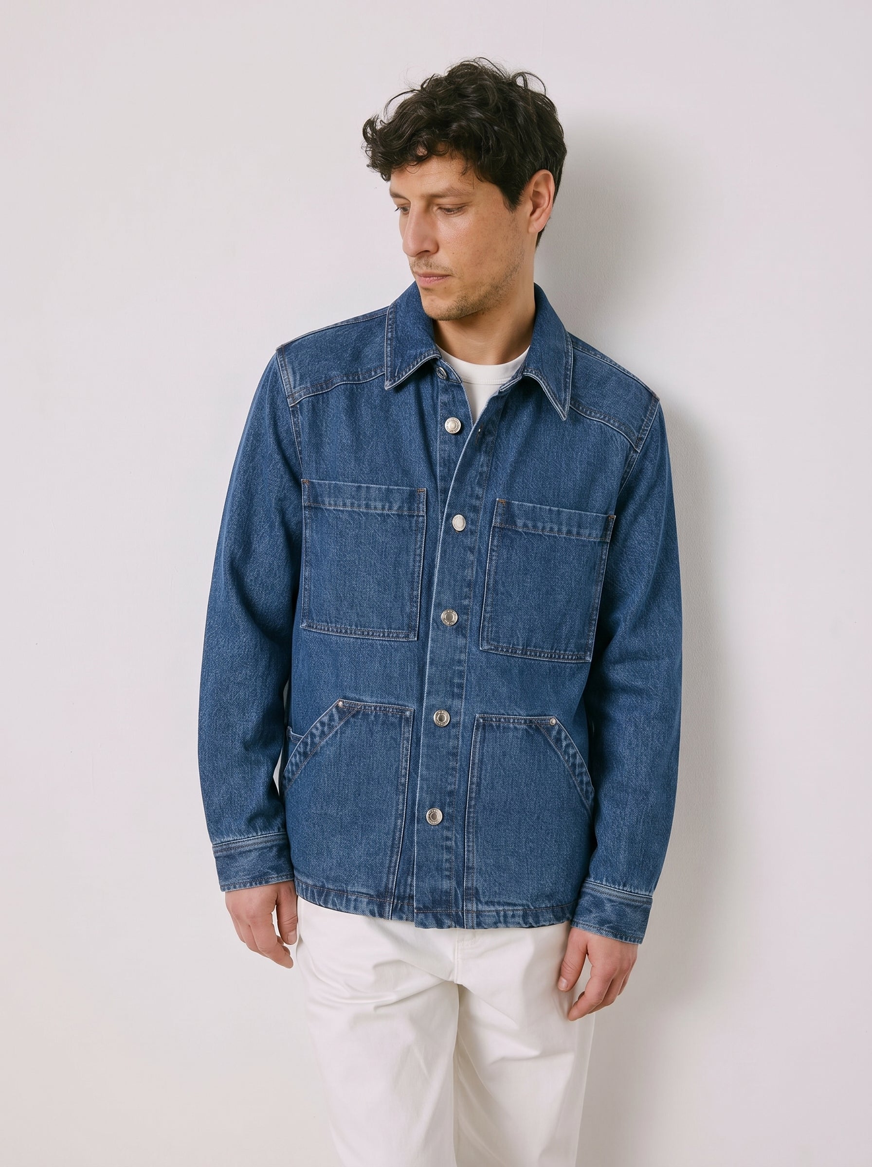 Malcom blue denim shirt jacket