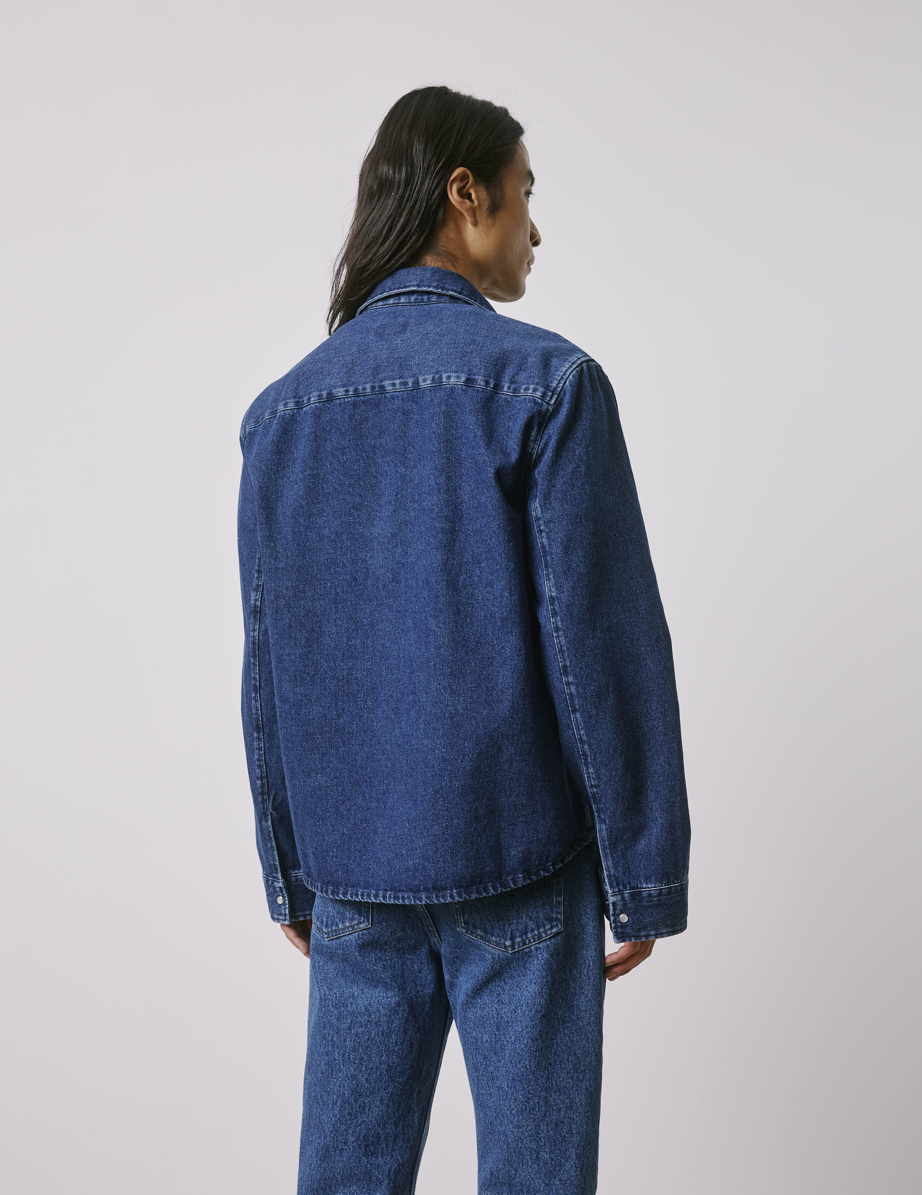 Surchemise Merwann en denim bleu