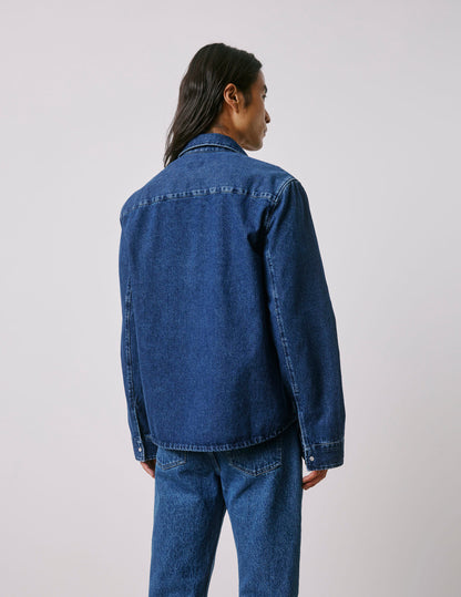 Surchemise Merwann en denim bleu
