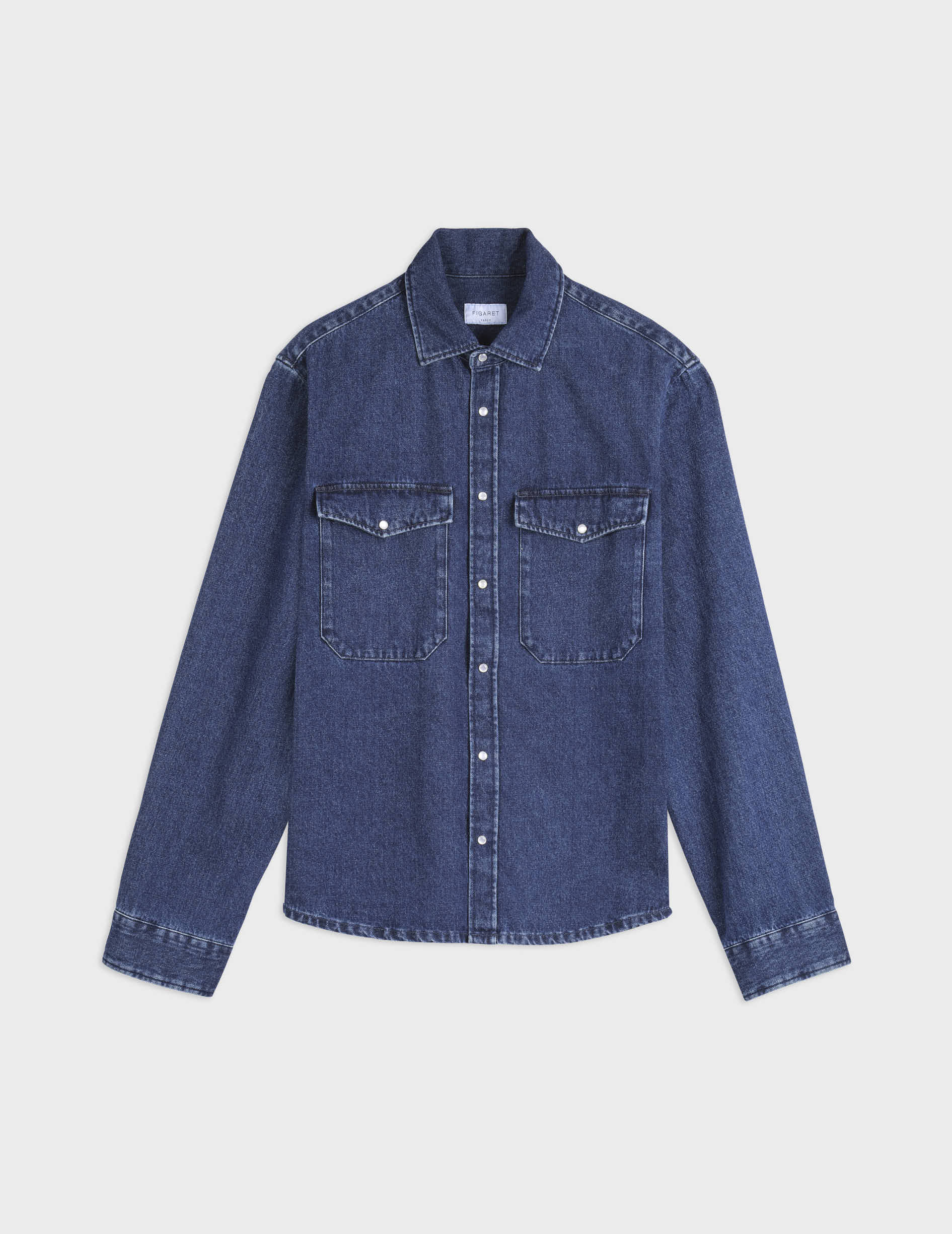 Surchemise Merwann en denim bleu