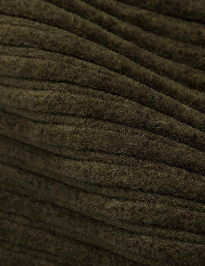 Milan khaki velvet shirt jacket