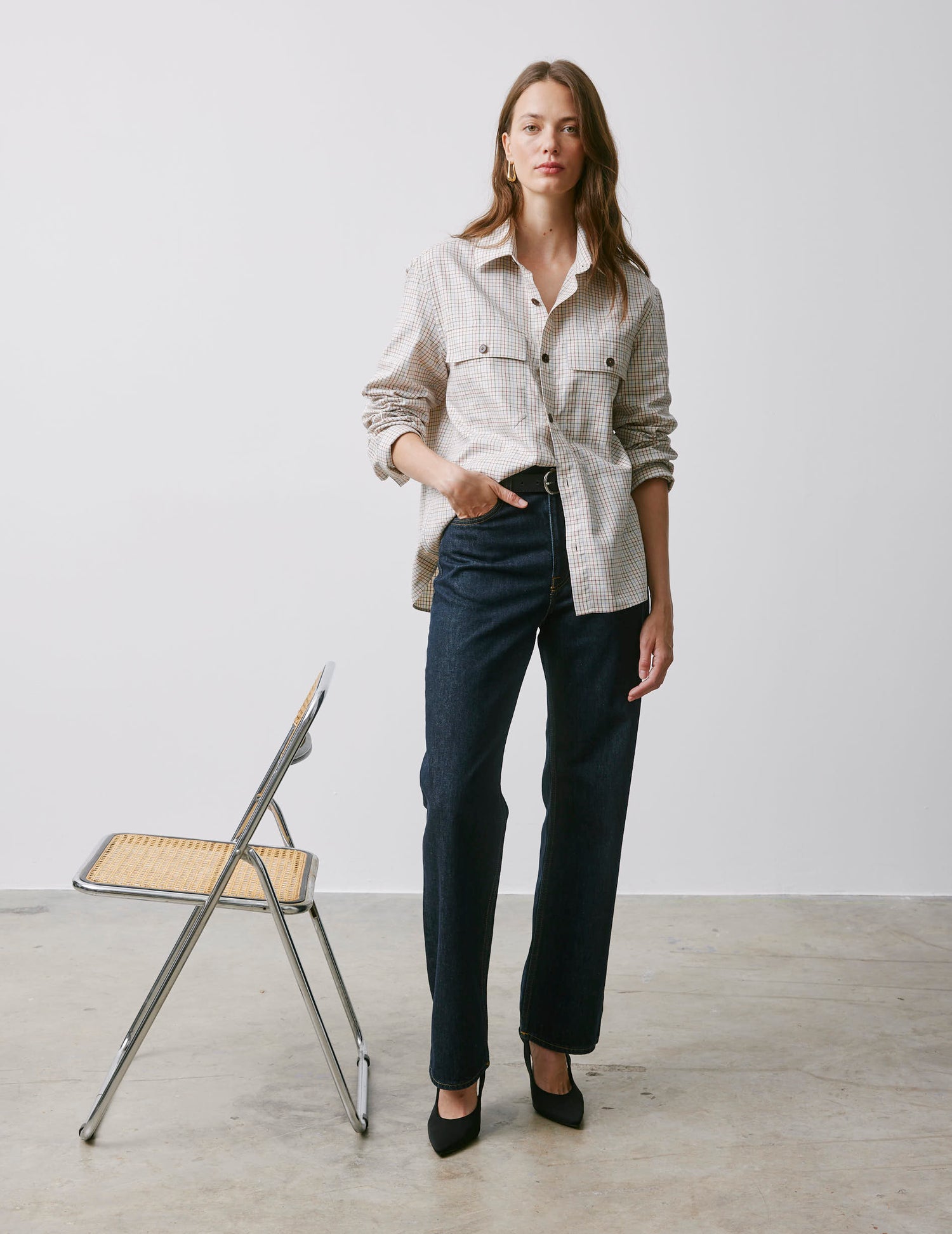 Chemise Visconti à carreaux - Flanelle - Col Chemise#7