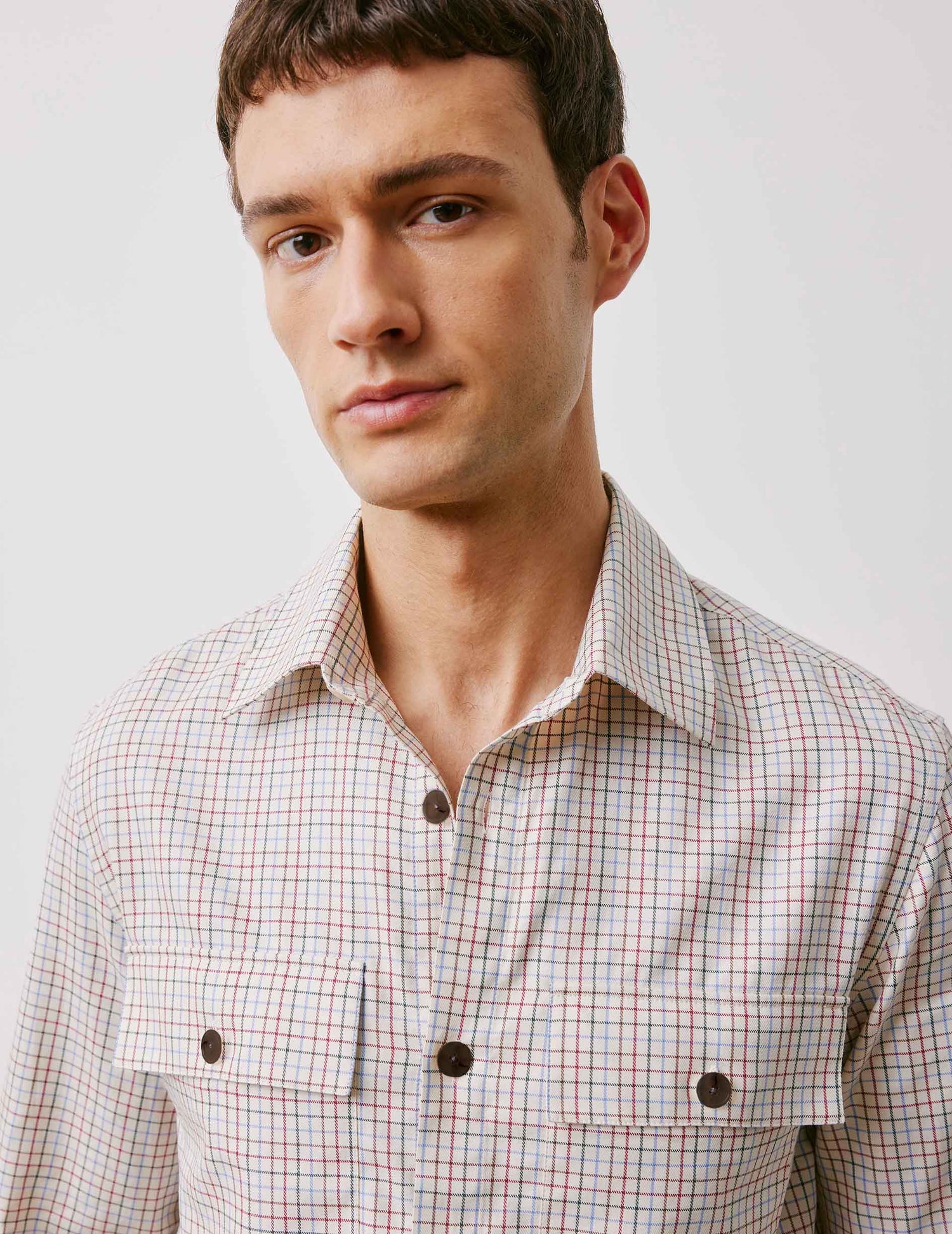 Chemise Visconti à carreaux - Flanelle - Col Chemise#5