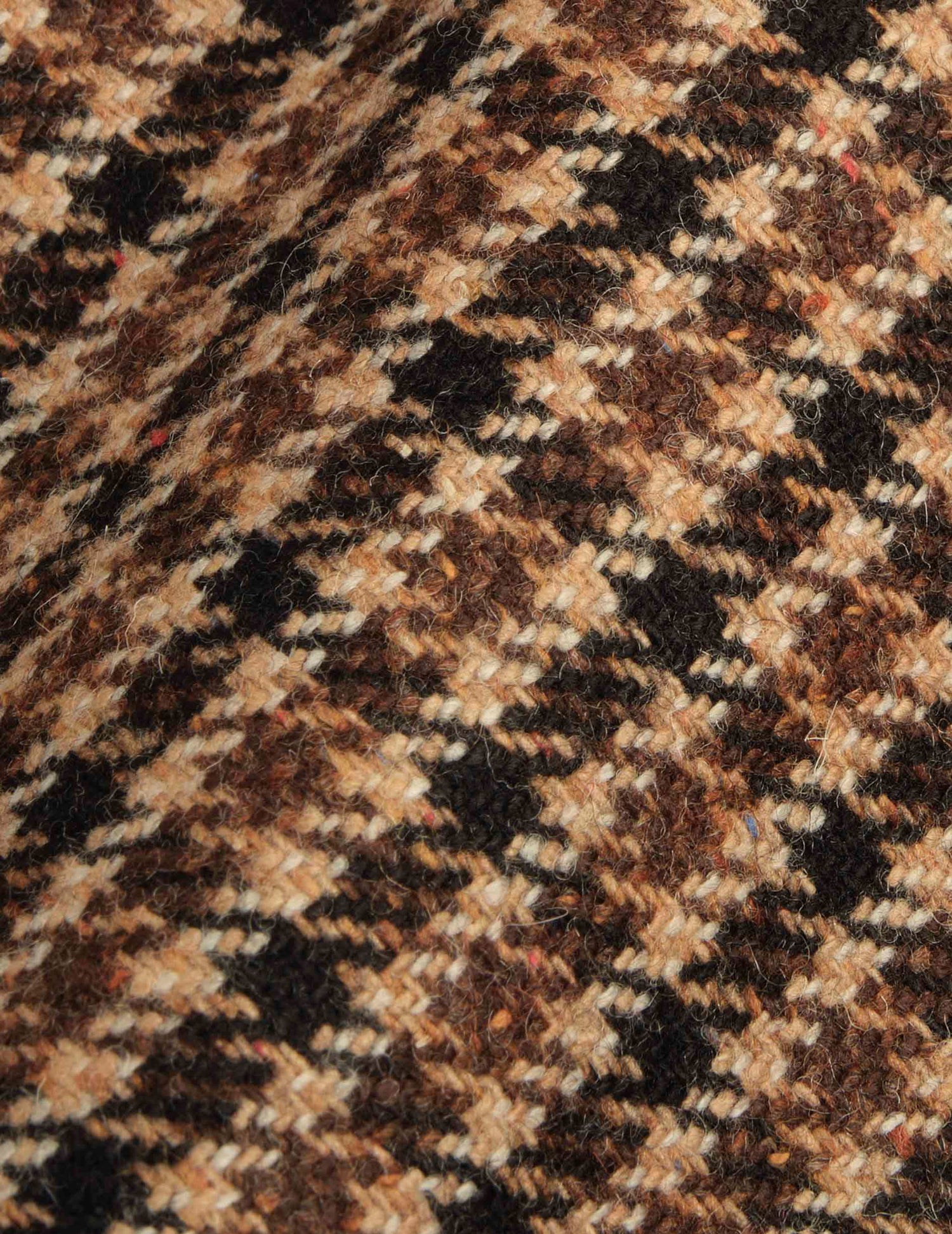 Blazer Gabin en laine à pied de poule marron