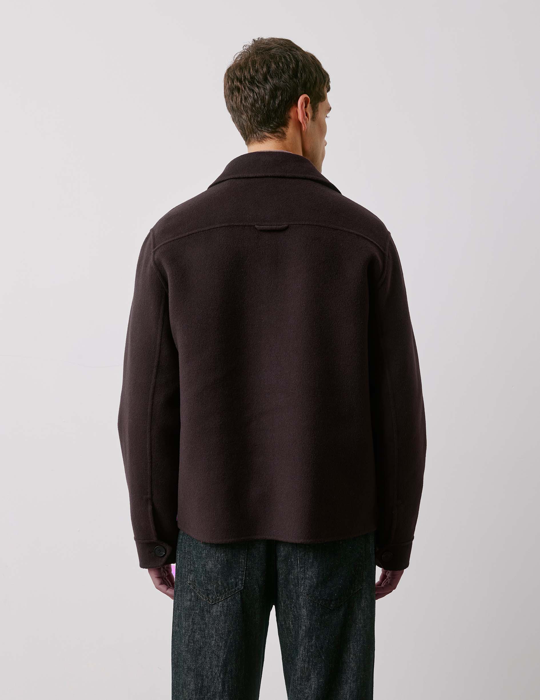 Veste Inoa en laine marron