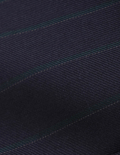 Veste de costume Marlon en laine vierge marine rayée