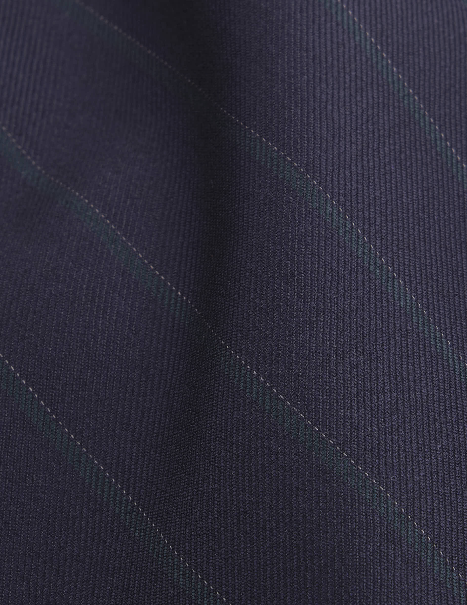 Gilet de costume Mickael en laine vierge marine rayé