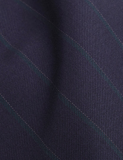 Gilet de costume Mickael en laine vierge marine rayé