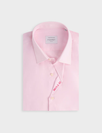 Chemise mixte "Je t'aime" rose