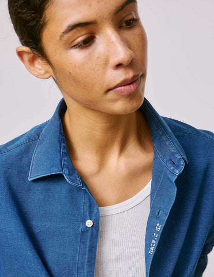 Chemise mixte Je t'aime en denim