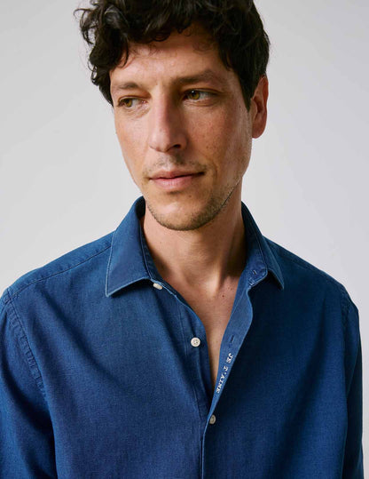 Chemise mixte Je t'aime en denim