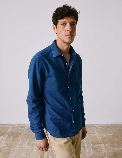 Chemise mixte Je t'aime en denim