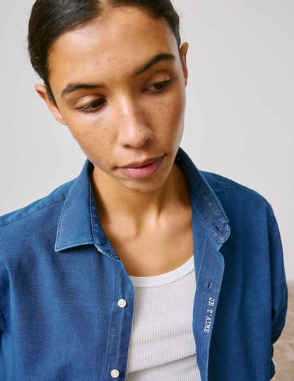 Chemise mixte Je t'aime en denim