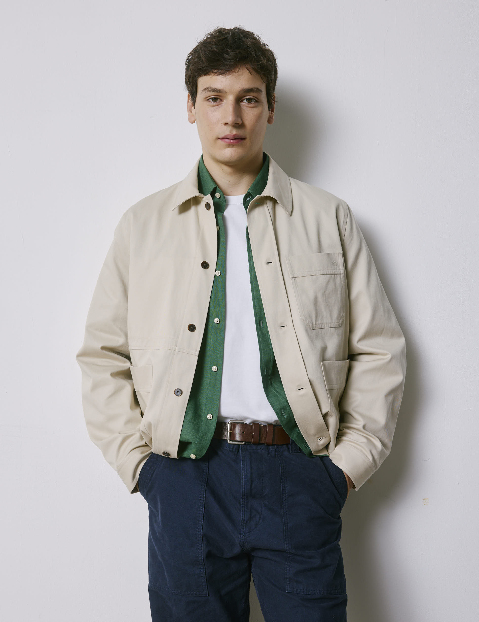 Surchemise Mael en twill écru