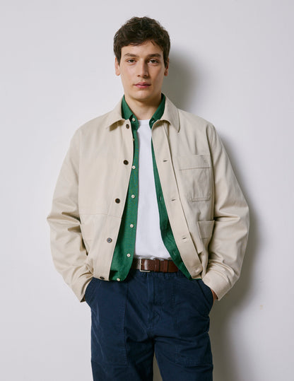 Surchemise Mael en twill écru