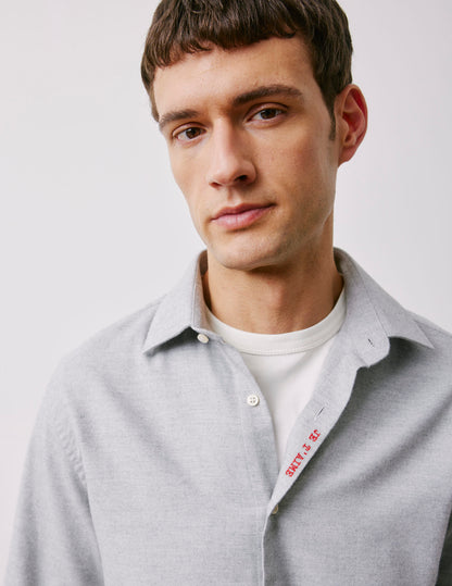 Chemise mixte "Je t'aime" grise