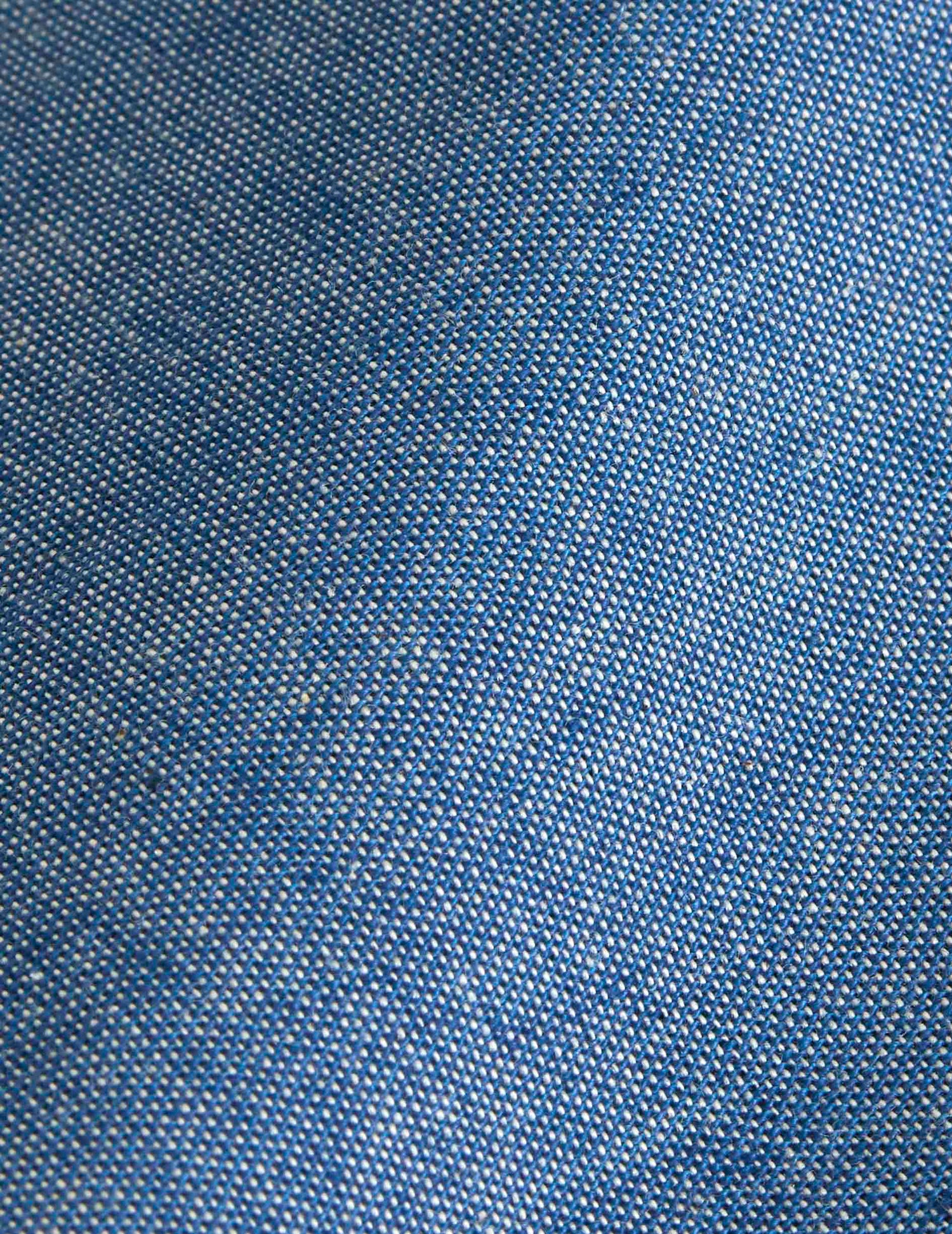 Chemise Paolo bleue - Chambray - Col Français#10