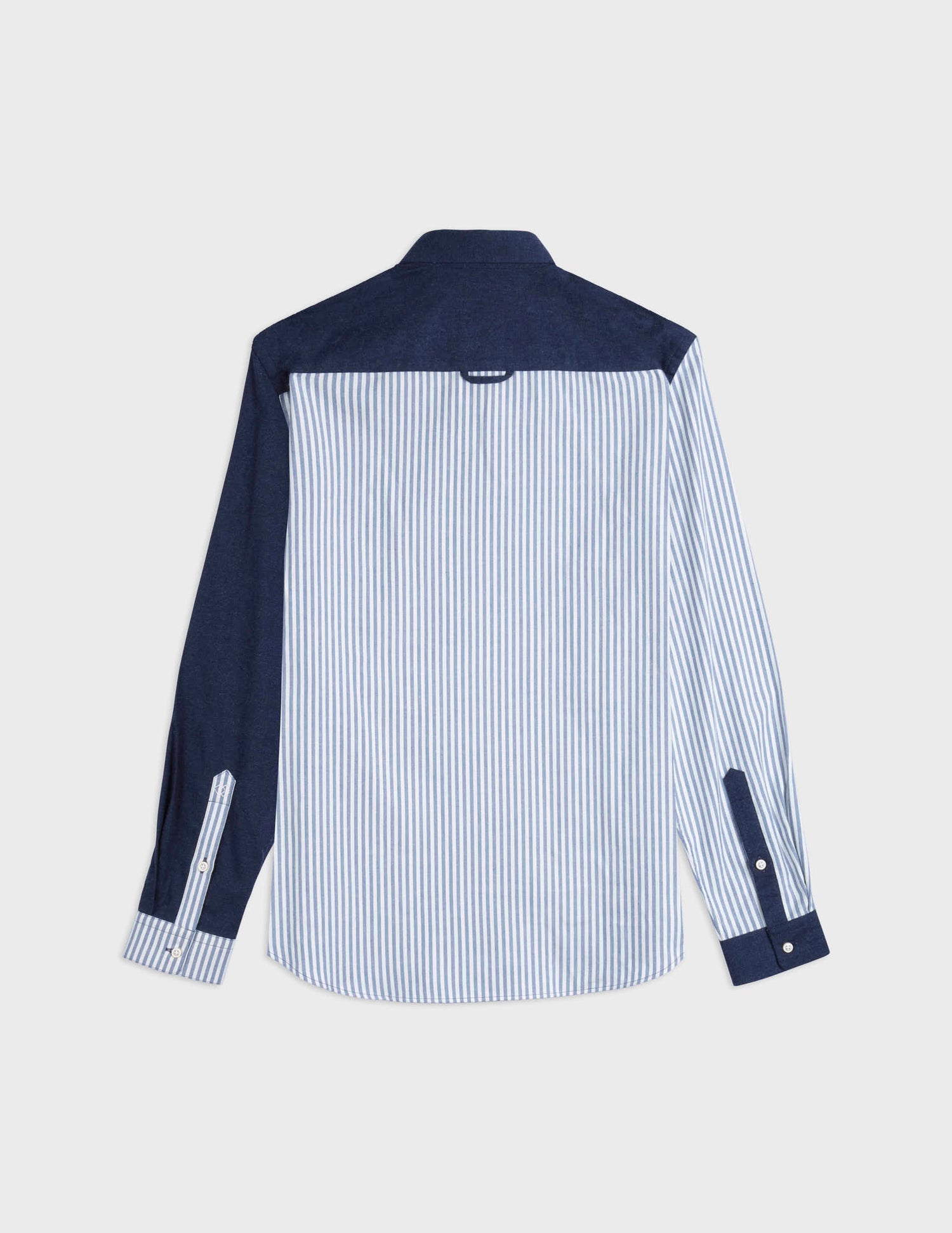 Fun shirt William bleu - Flanelle - Col Américain#8