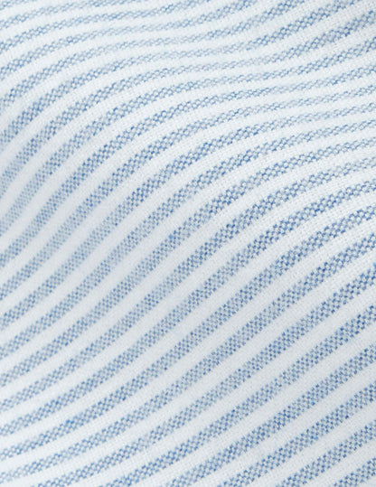 Fun shirt William rayée bleu marine
