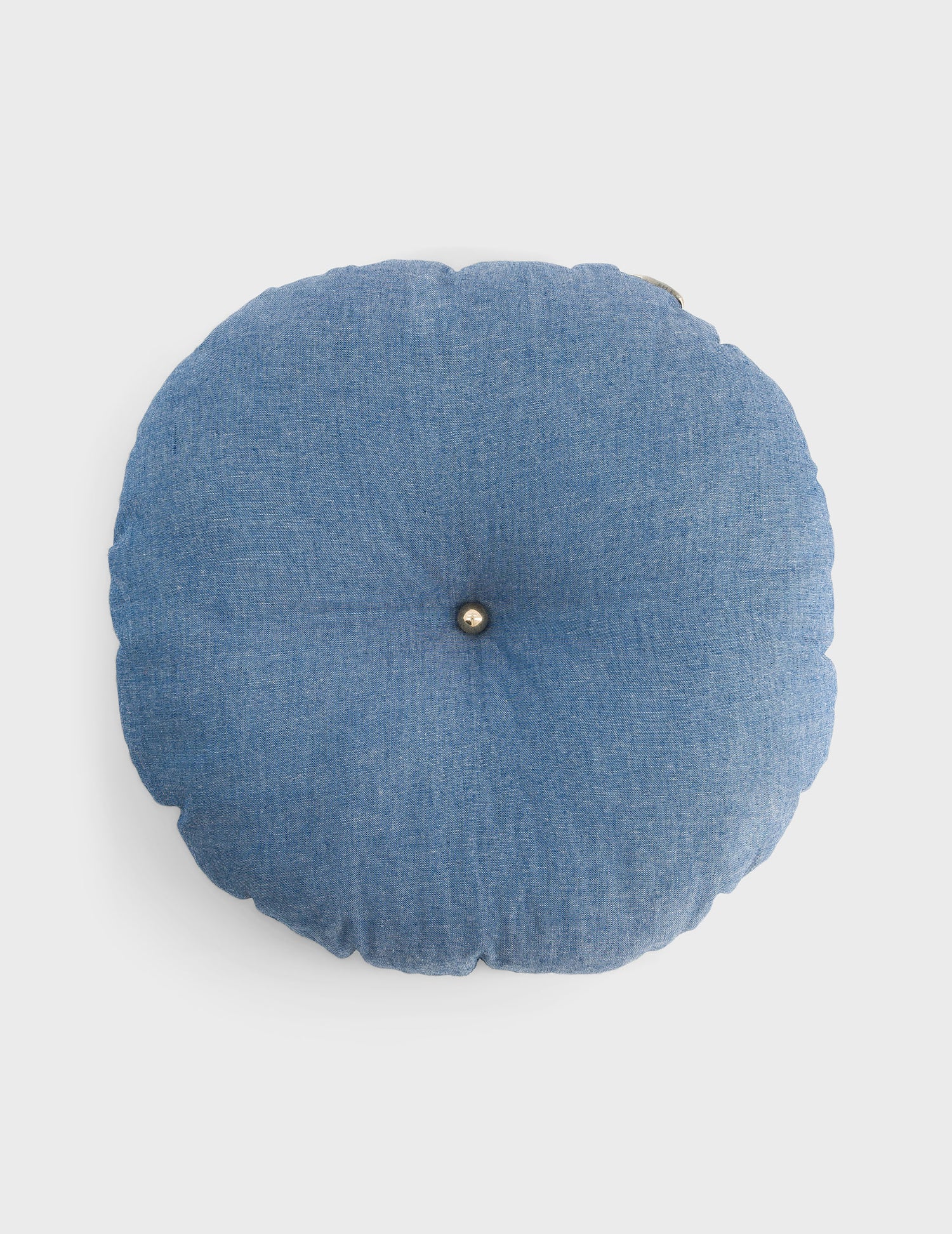 Coussin Pandoro en chambray bleu
