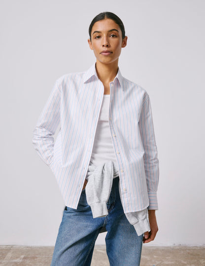 Chemise Ambre rayée rose