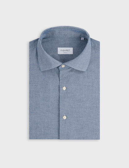 Chemise Aristote en denim bleu