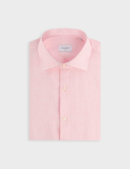 Light pink linen Aristote shirt