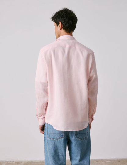 Light pink linen Aristote shirt