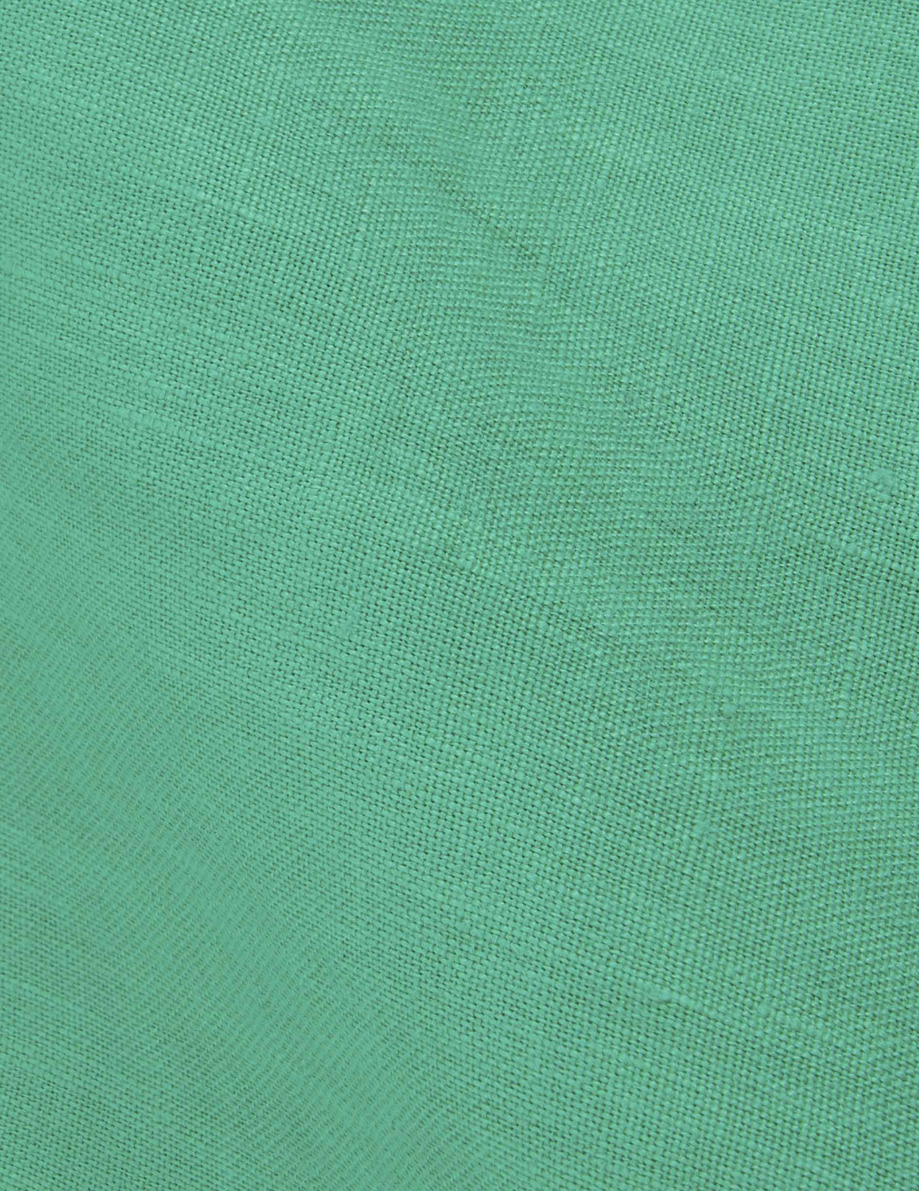 Green linen Aristote shirt - Linen - Italian Collar