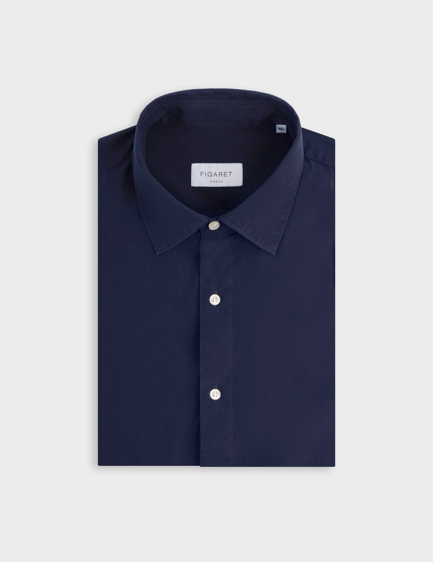 Chemise Auguste en denim bleu marine - Denim - Col Français#3