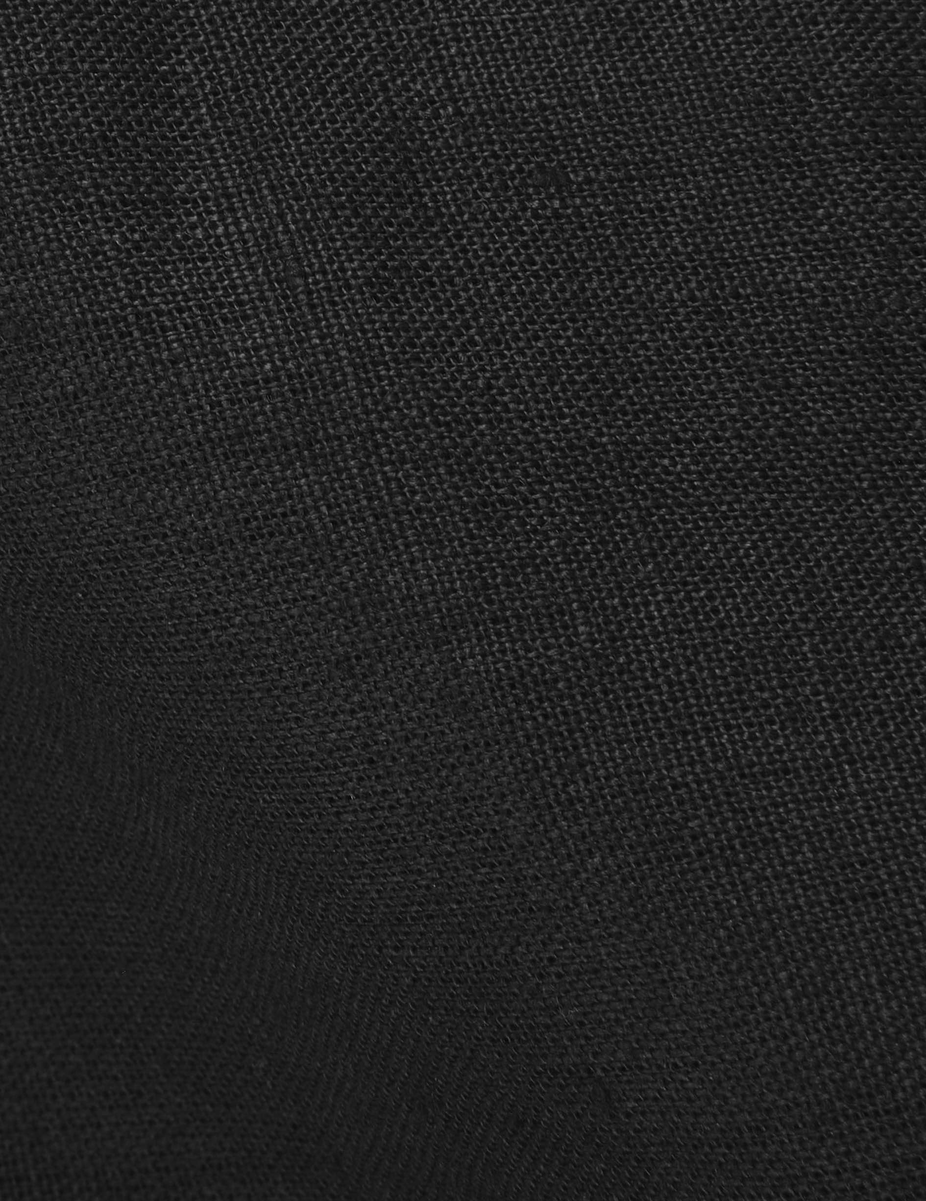 Chemise Auguste en lin noir - Lin - Col Français