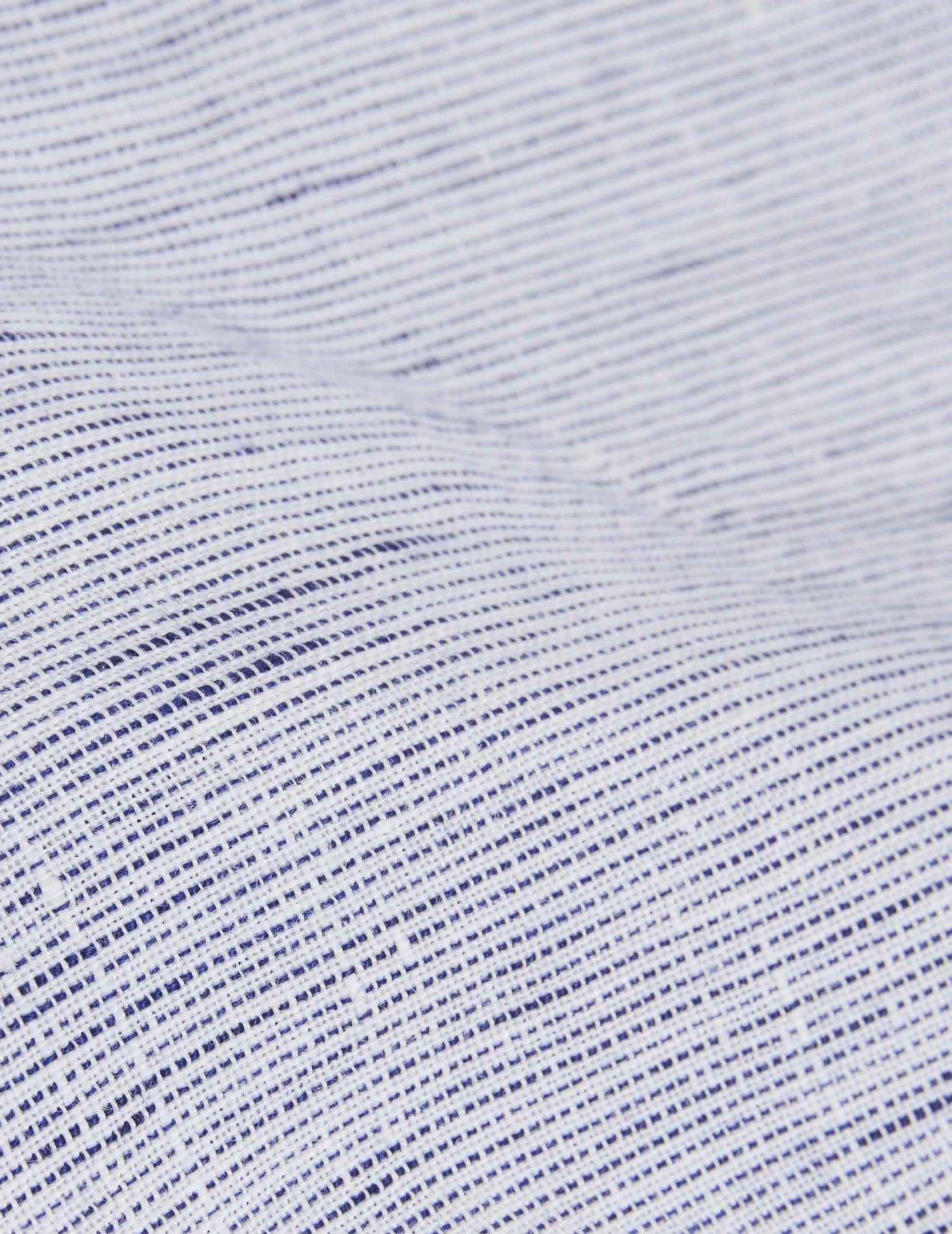 Striped navy linen Auguste shirt - Linen - French Collar#2