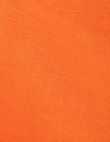 Chemise Auguste en lin orange