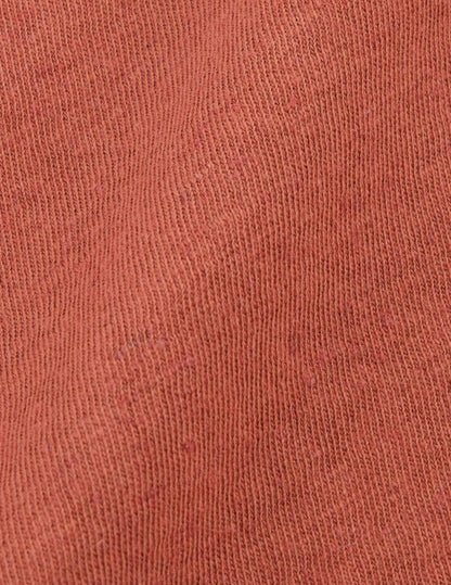 T-shirt Benny en coton et lin rouille